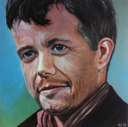 Kronprins Frederik (Akryl, 80x80)